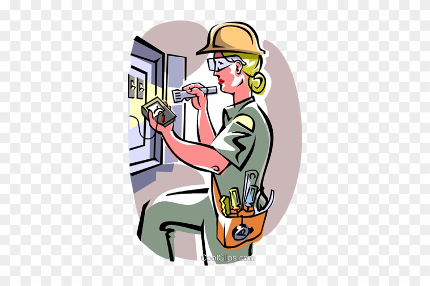 Electrical Clipart Transparent - Female Electrician Clipart #947748