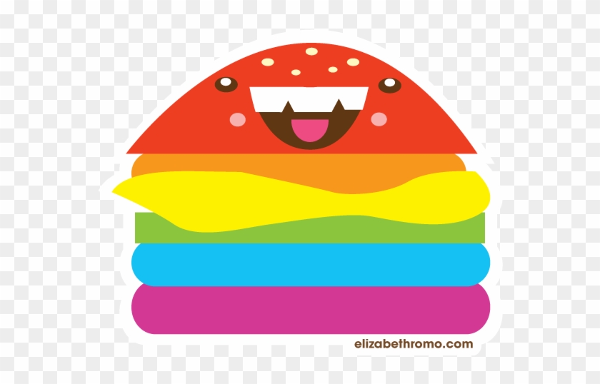 Rainbow Cheeseburger By Manriquez - Rainbow Cheeseburger By Manriquez #947790