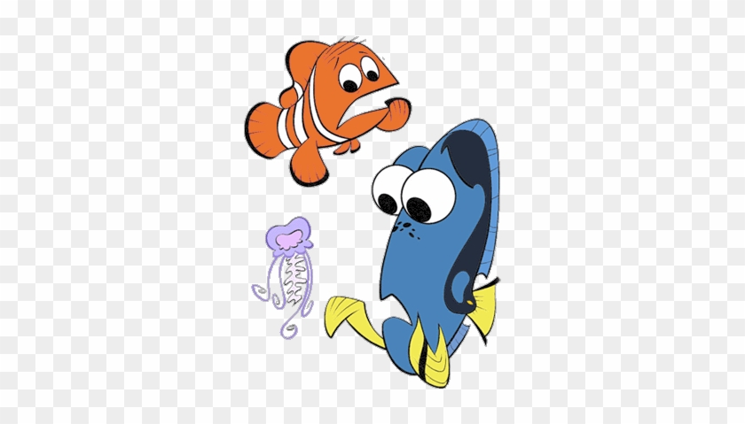 Jellyfish Clipart Finding Nemo - Fish Coloring Pages #947942