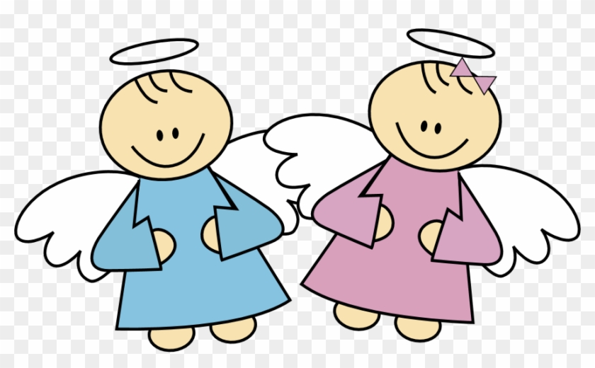 Free Vectores Angelitos Para Bautizo - Angelito Y Angelita Bautizo #947945