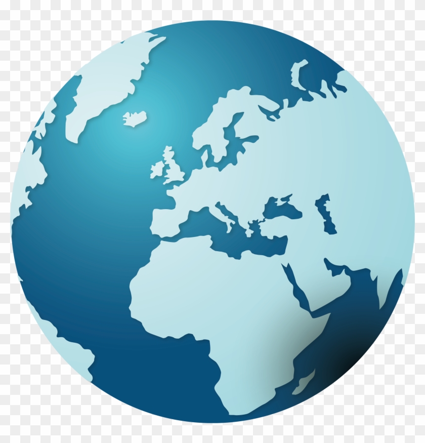 Earth Europe Globe Clip Art Creative Globe 2438 2426 - World Map Globe Vector #947961
