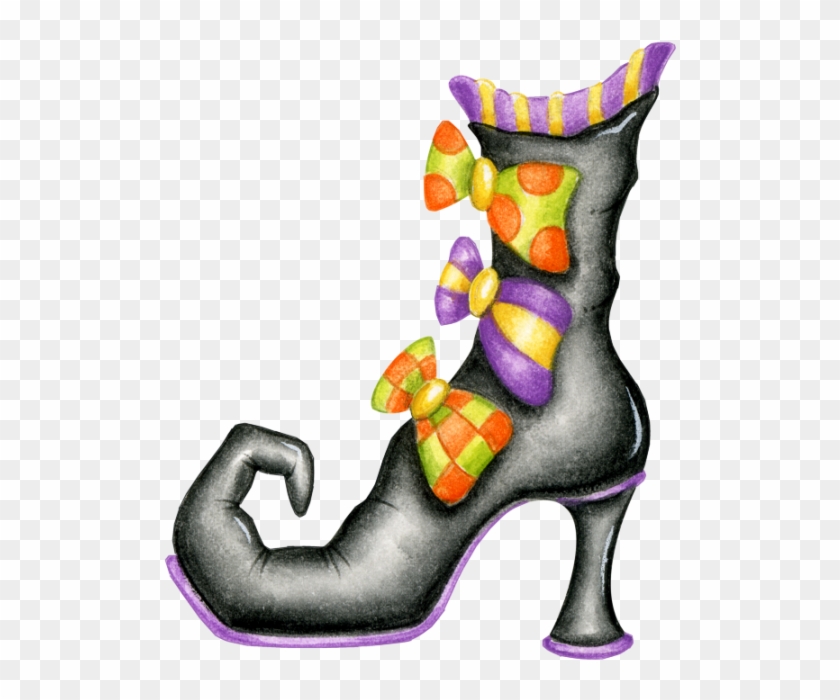 Sorcière Un Jour, Sorcière Toujours - Clipart Halloween Witch Shoe #947972