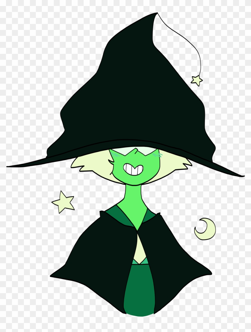 Peridot In Witch Hat Too Big For Her - Cartoon #948007