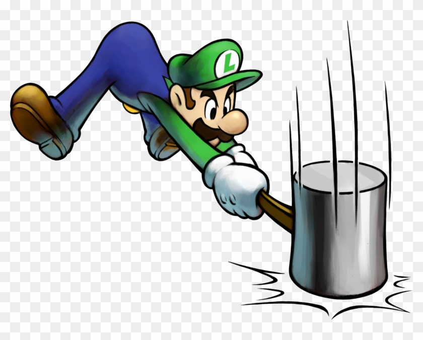 Mlss Bm Art - Luigi With Hammer #948232