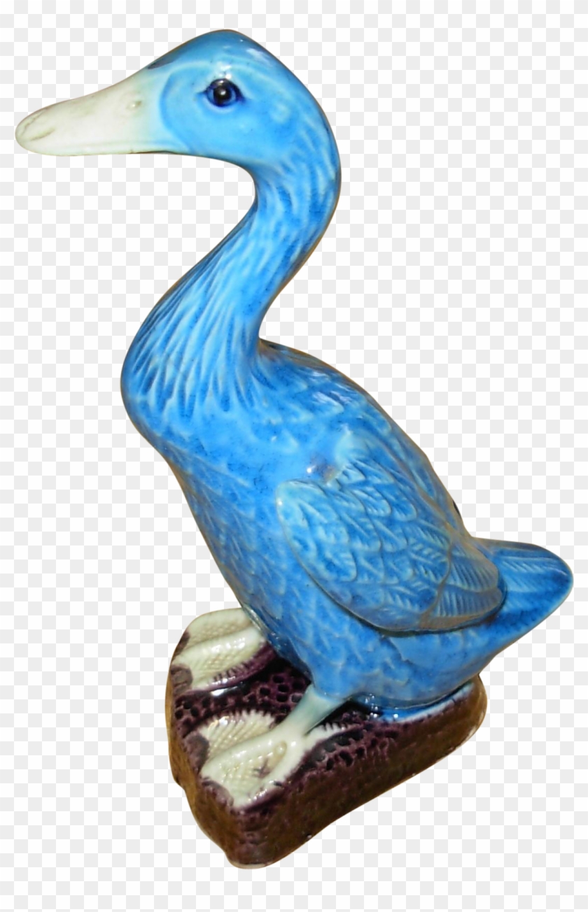 Vintage Chinese Porcelain Duck Figurine - Mallard #948235