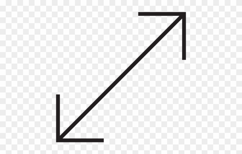 Diagonal Double Arrow Icon - Icon #948605
