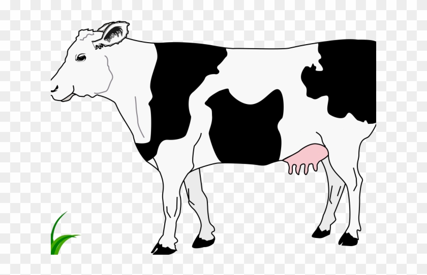 Small Clipart Cow - Black And White Cow Clipart #948613