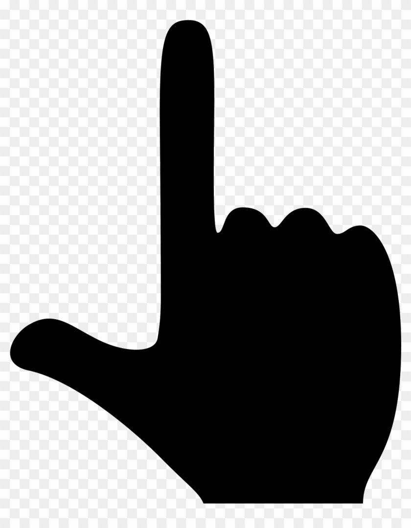 Finger Up Icon - Hand Pointing Up Vector #948718