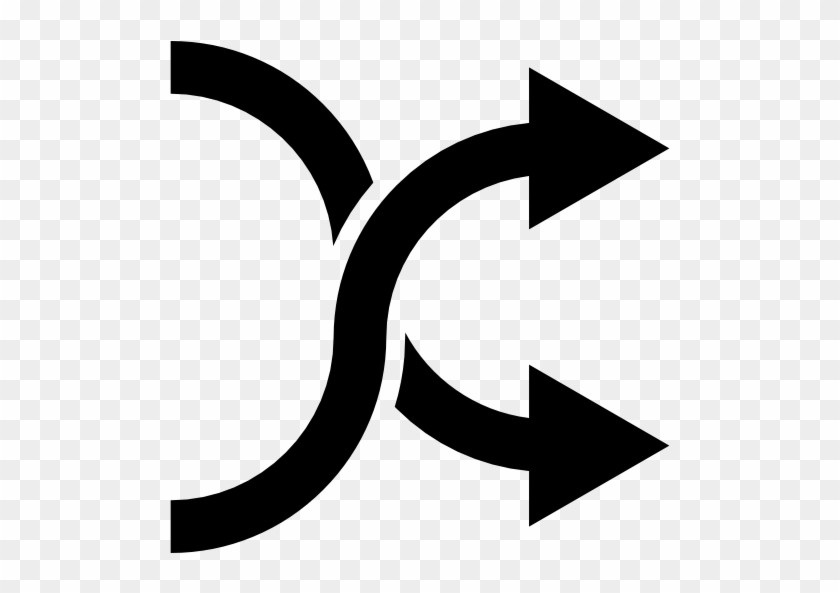 Shuffle Double Arrows Symbol Free Icon - Shuffle Button #948722