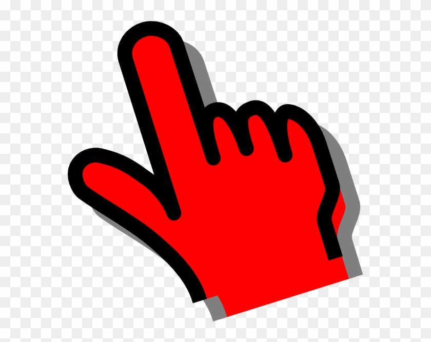 Fingers Crossed Clip Art Transparent Pictures To Pin - Red Hand Cursor Png #948790