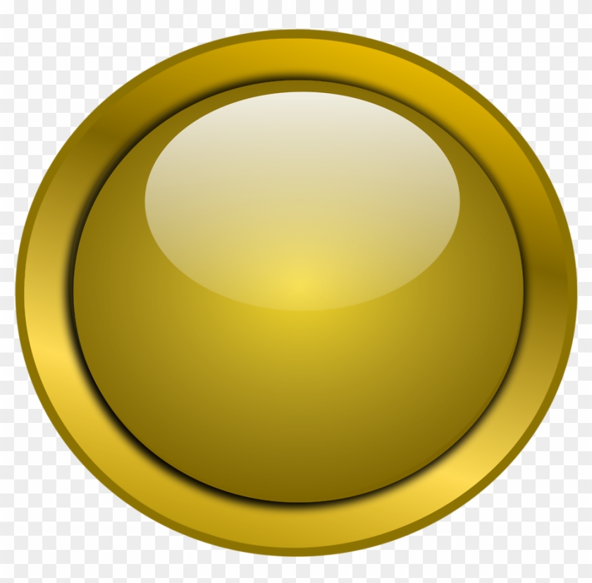 Illustration Of A Blank Glossy Round Button - Illustration #948999