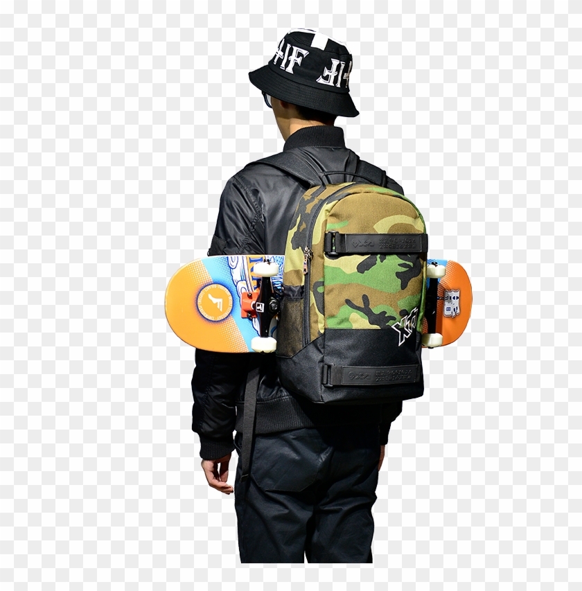 Mackar Shoulder Skateboard Bag Big Fish Plate Double - Backpack #949018