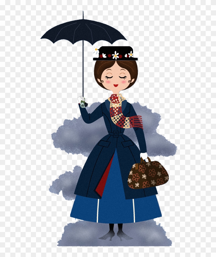 Clipart Mary Poppins Umbrella - Cory Jensen Paper Dolls #949089