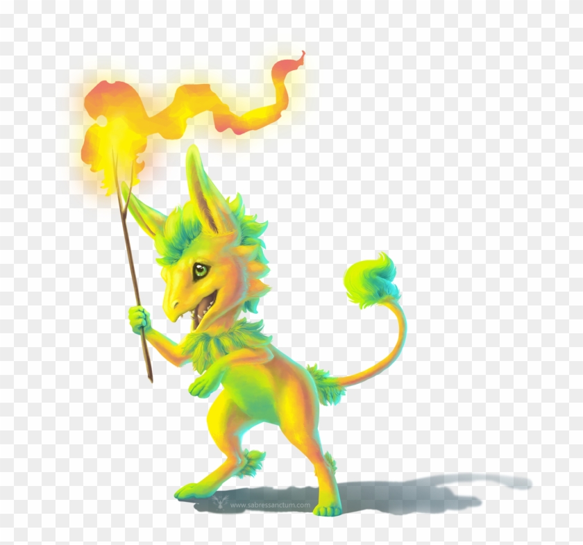 Vulpin With A Stick By Firequill - Vulpin Adventure Brush Beast #949140