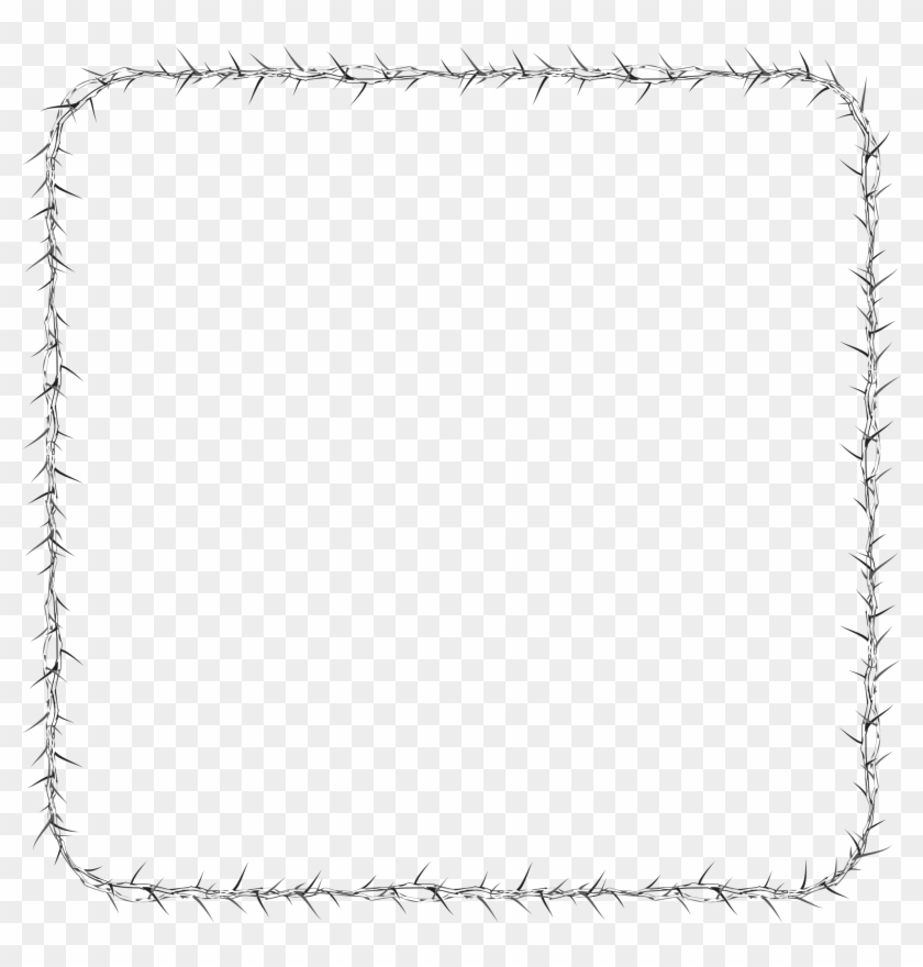 Vintage Open Sign Clip Art Download - Thorns Frame Clipart Png #949218