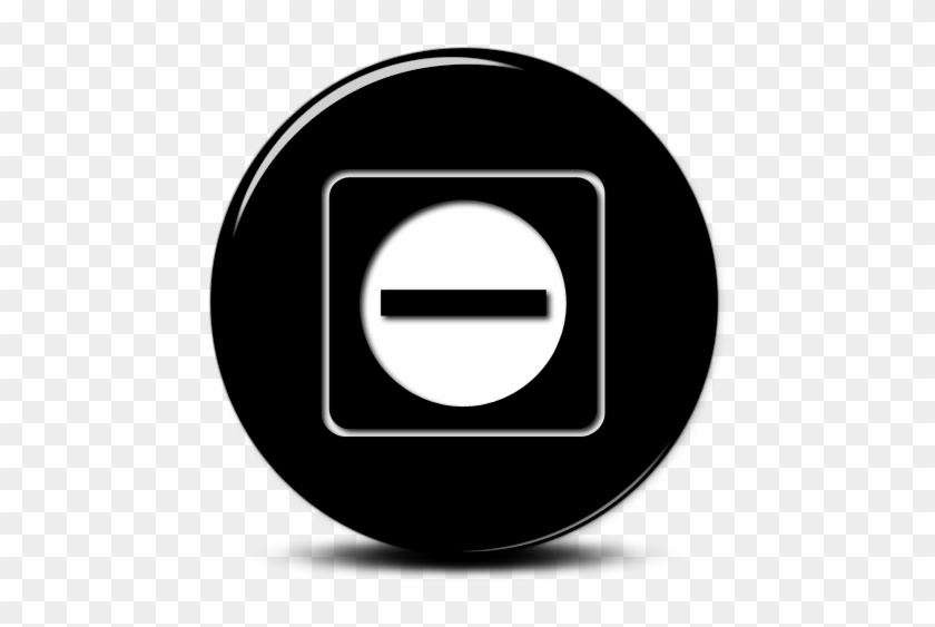 070605 Glossy Black 3d Button Icon Alphanumeric Minus - German Autolabs #949228