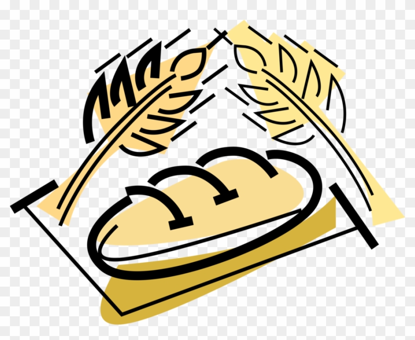 Vector Illustration Of Fresh Baked Bakery Bread And - Symbol #949241