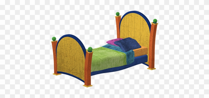 Bed, Wood, Colorful, Sleep, Pillow, Old, Blanket - Bed #949372
