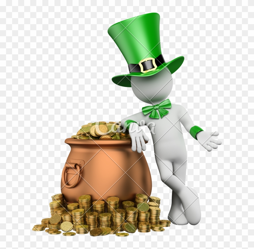 3d Leprechaun With Pot With Gold - Italian Association Of Insurance Companies #949373