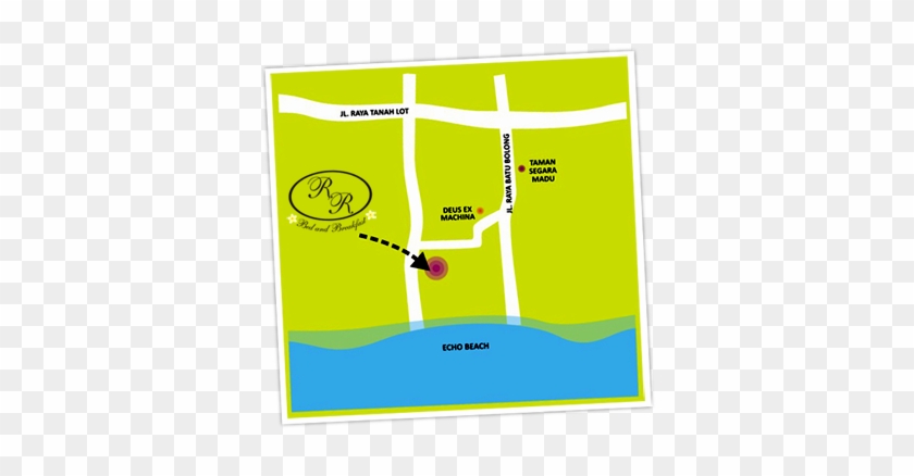 R&r Bali Bed And Breakfast Is Located 500 Meters From - Map #949375