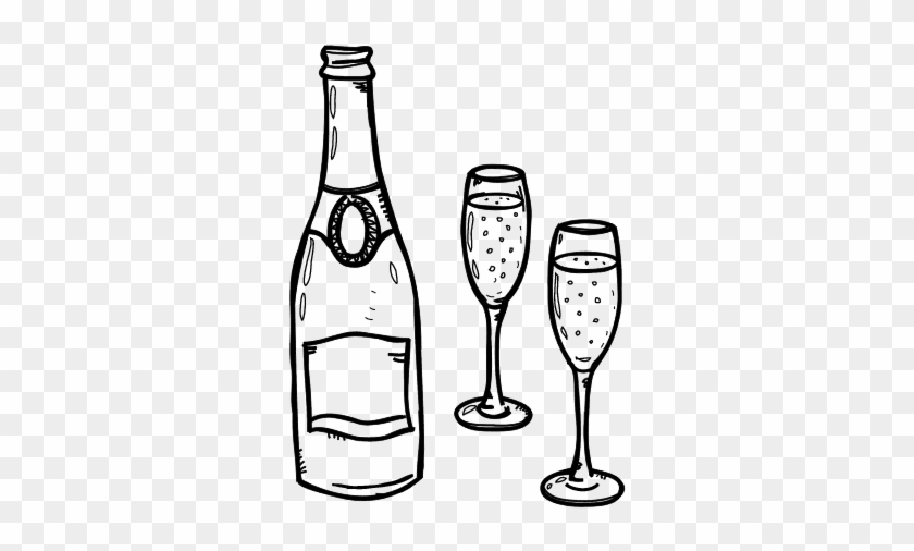 Champagne Glass Coloring Coloring Pages - Champagne Colouring Pages #949433