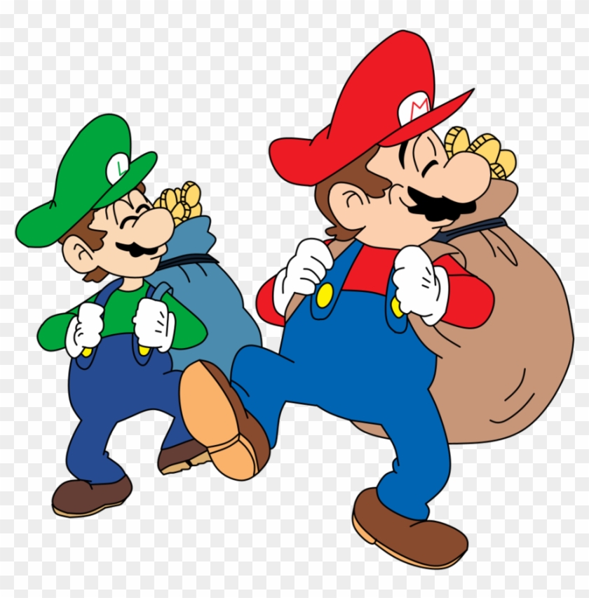 Anime Mario And Luigi By Wally The Robot - Mario Bros Peach Hime Kyushutsu #949444