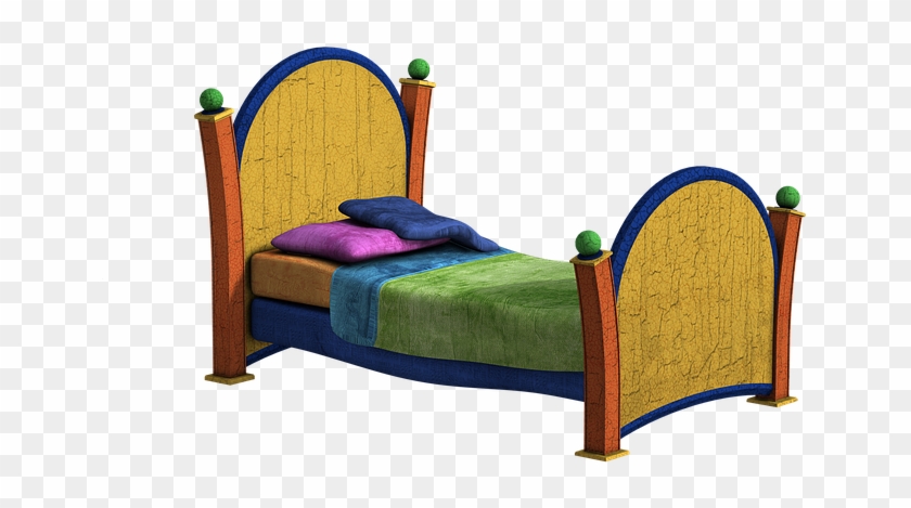 Bed, Pillow, Zudeck, Wooden Bed, Rest, Sleep - เตียง การ์ตูน Png #949497