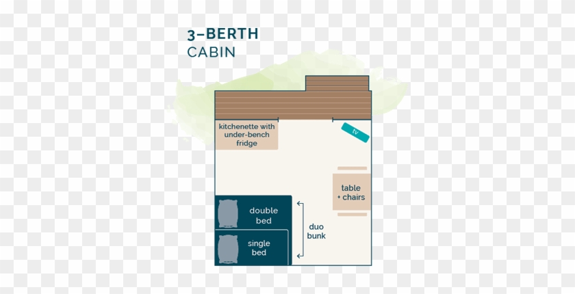 Floor Plan 3 Birth Cabin - Floor Plan #949518