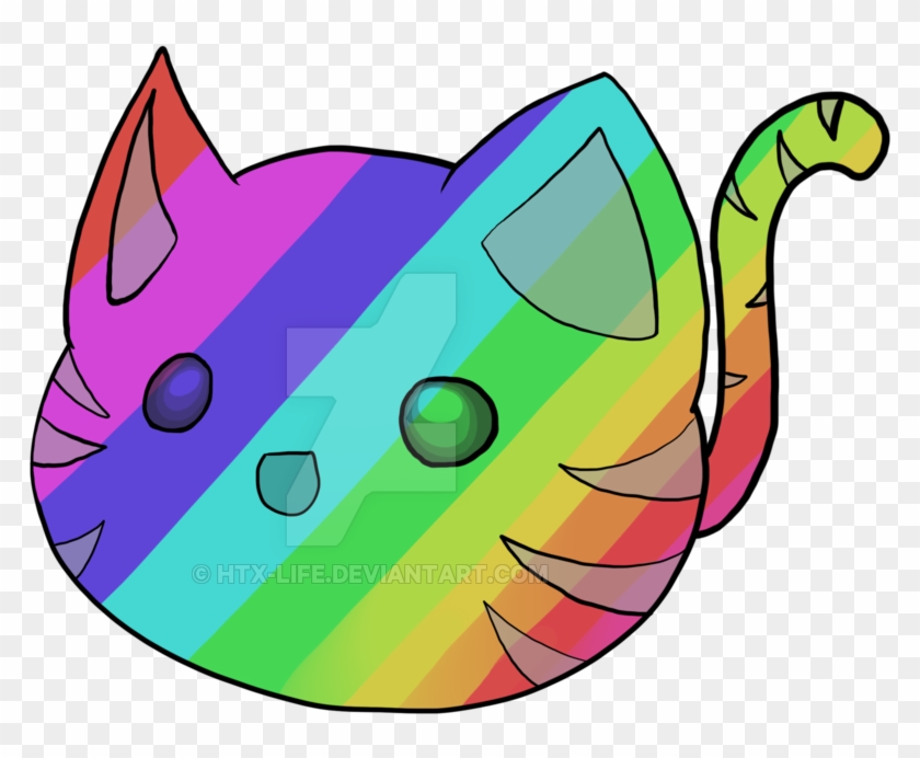 Rainbow Kitty Slime By Htx-life - Kitten Slime #949546