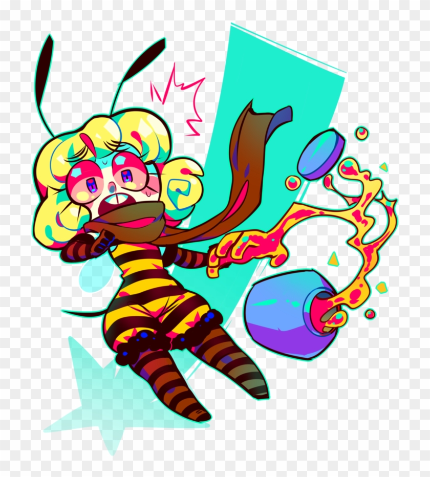 Lellow Bee By Krooked-glasses - Crooked Glasses Artist #949639