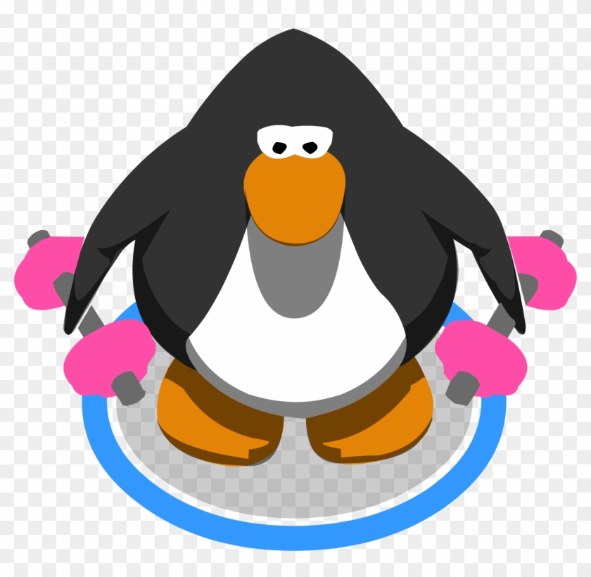 Pink Hand Weights - Club Penguin 10th Anniversary Hat #949663