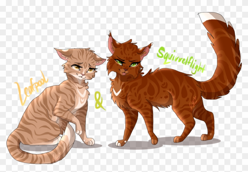 Leafpool Squirrelflight By Fangartkitty - Warrior Cats Leafpool And Squirrelflight #949688
