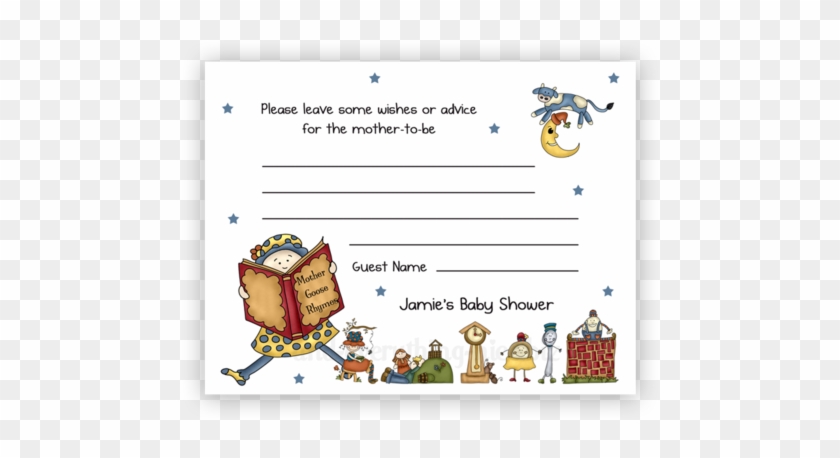 Mother Goose Nursery Rhyme • Advice Or Wishes Card - Nursery Rhyme Thank You Cards #949912