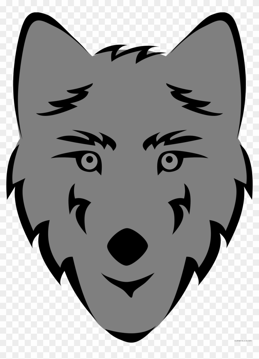 Wolf Head Animal Free Black White Clipart Images Clipartblack - Wolf Clip Art #949923