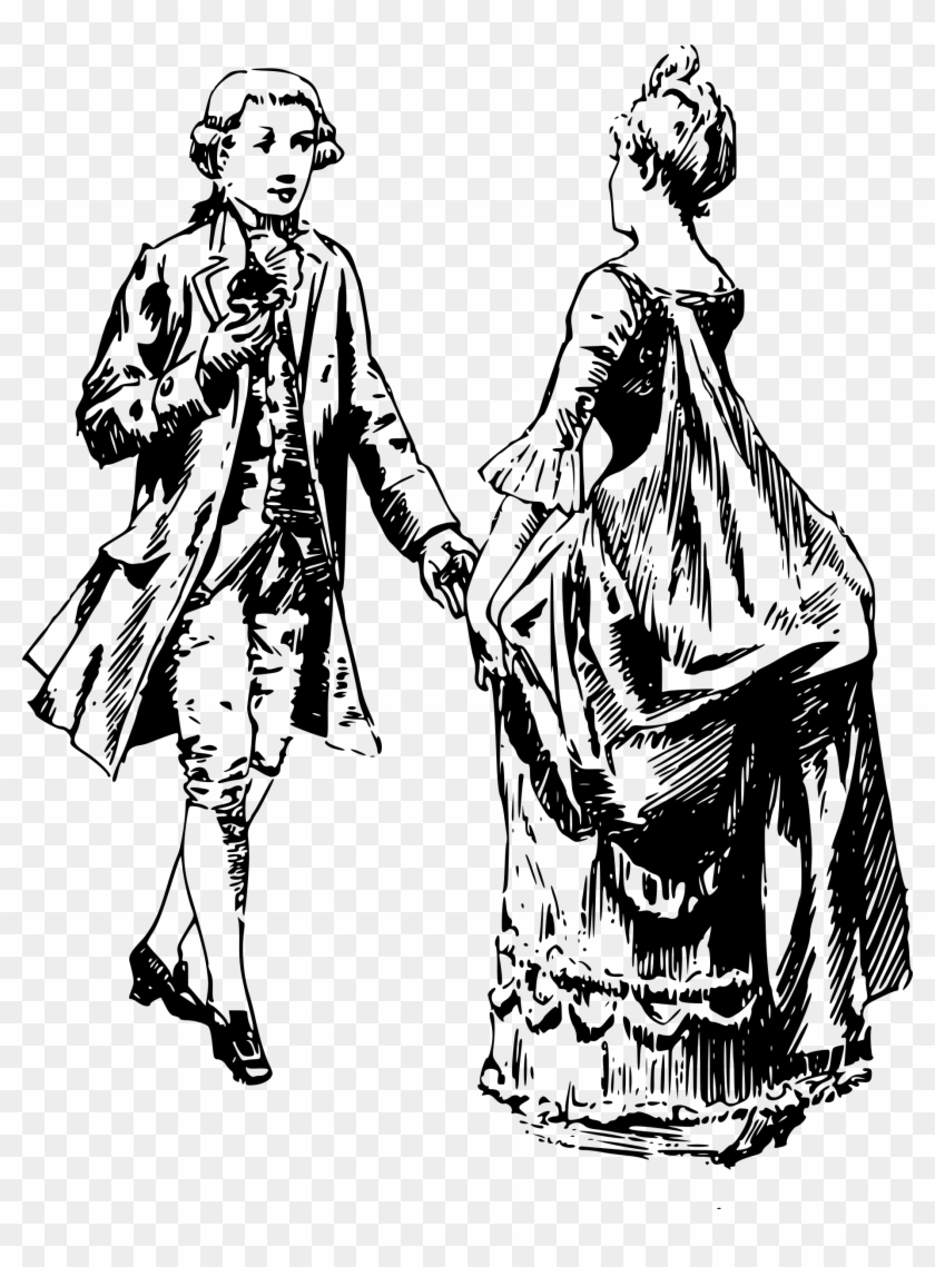And Woman Dancing - Victorian Man And Woman #950015