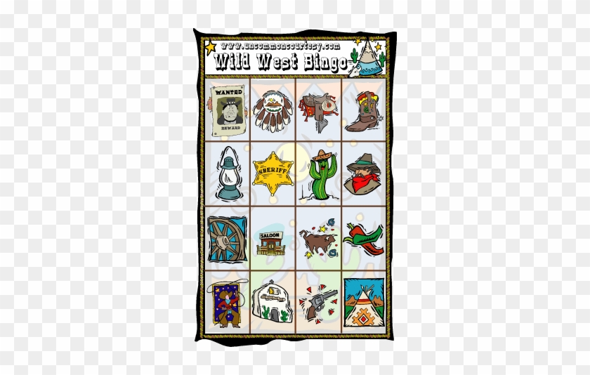 Wild West Bingo - Free Printable Western Bingo Cards #950063