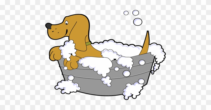 Animal Nursery Rhymes For Kids - Dog Taking A Bath Clipart #950080