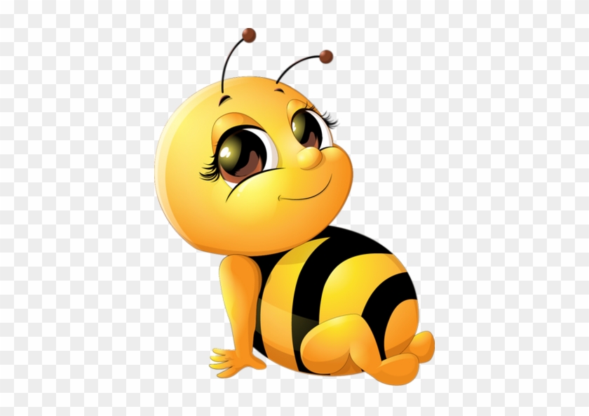 Cute Bee With Big Eyes - Bee Cartoon #950121