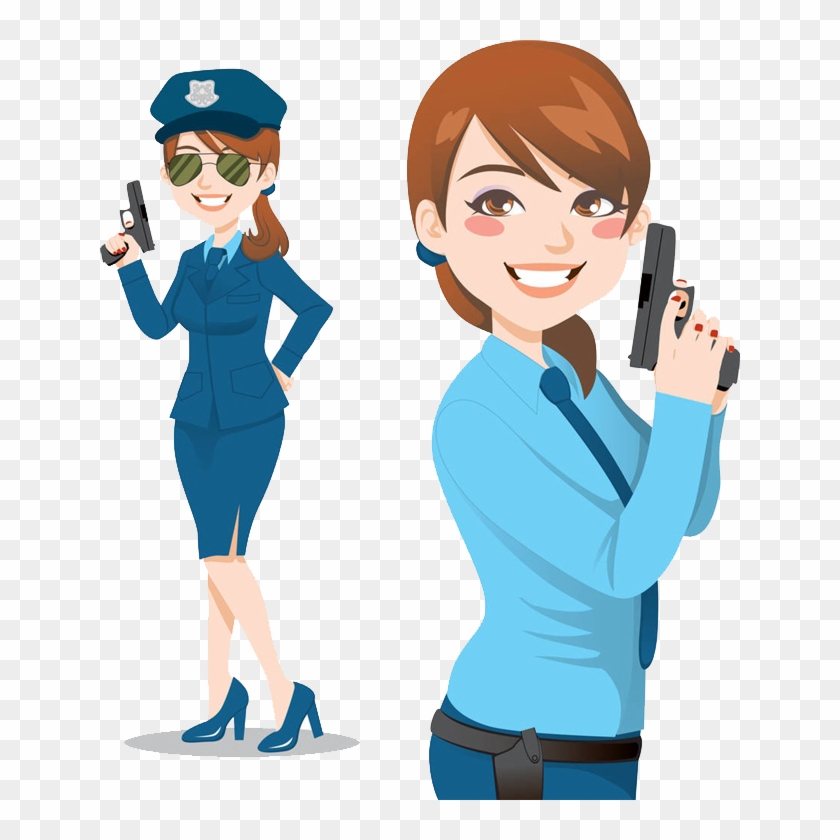Police Officer Stock Photography Royalty-free - Draw A Police Girl #950208