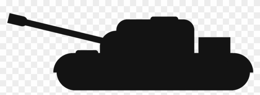 Military Tank Clipart Tank Silhouette - Weapon #950310