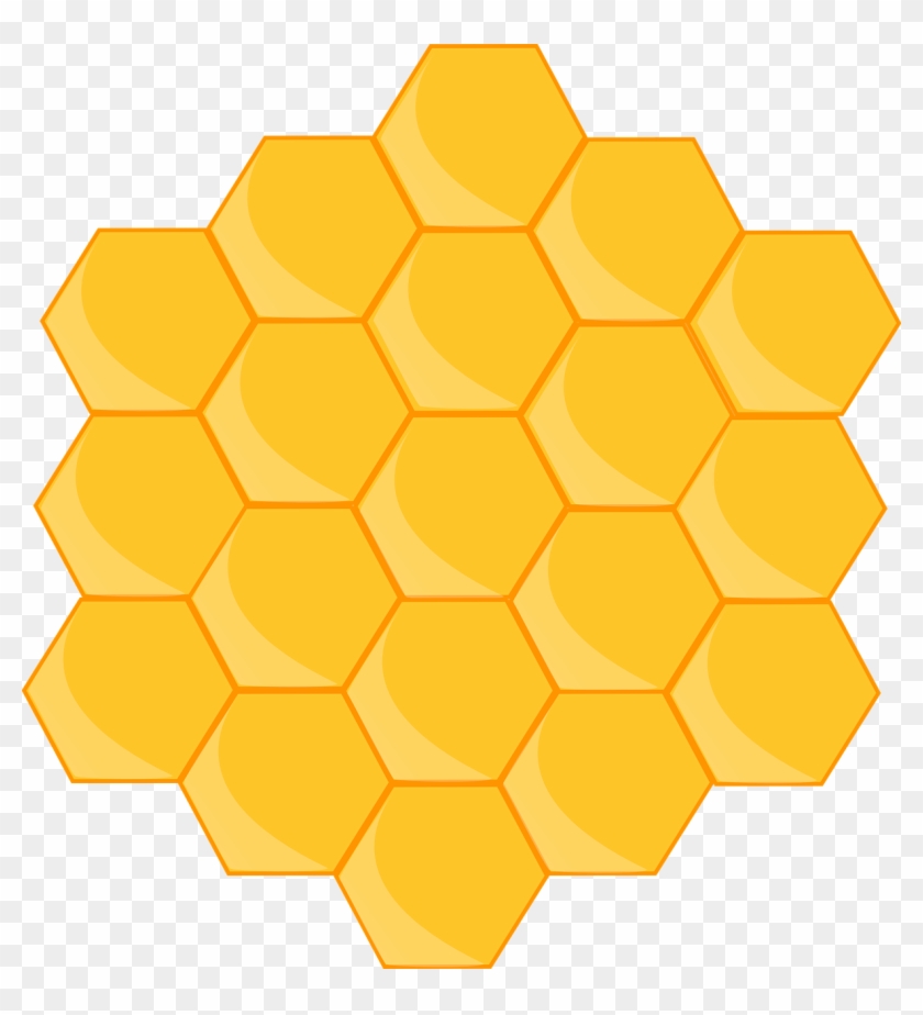 Honey Bee Clip Art - Honeycomb Clipart #950352