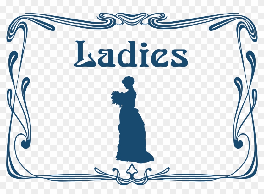 Door, Sign, Toilet, Wc, Restroom Clipart - Ladies Wc Sign #950393