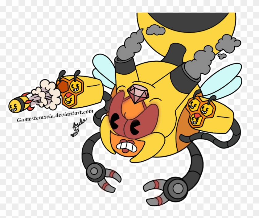 Pokemon And Cuphead Crossover 3 By Gamesteraxela - Cuphead Rumor Honeybottoms Fanart #950470