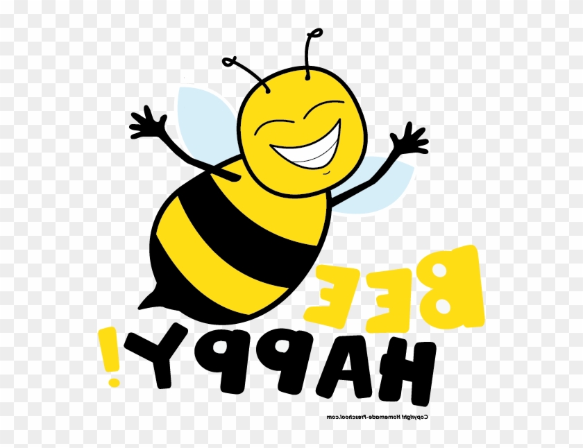 Bee Happy Clipart - Clip Art #950536