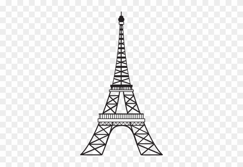 Poodle Paris - Minus - Eiffel Tower Line Drawing #950594