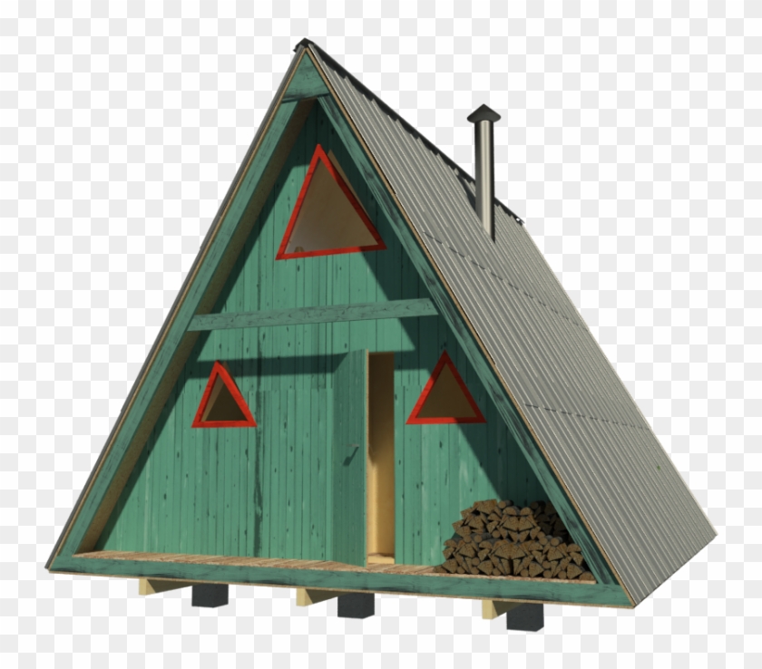 Frame Cabin Plans Pdf Tiny House Houseplans Timber - A-frame House #950640