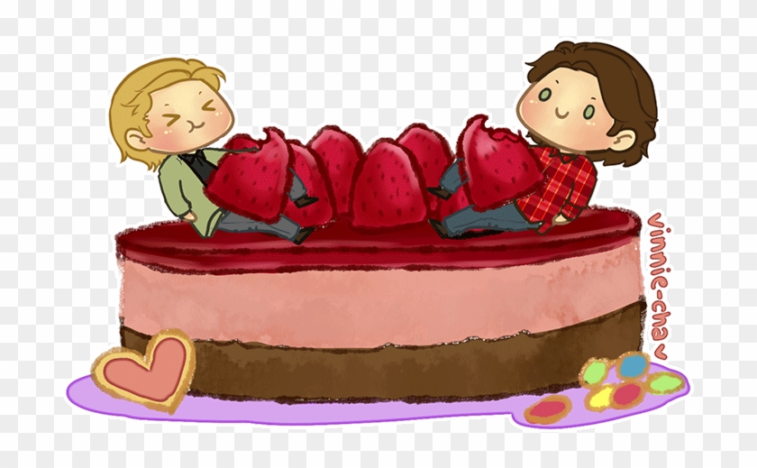 Destiel And Sabriel Valentine Desserts ﾉ* - Cartoon #950856