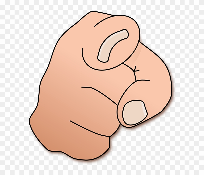 Pointing Finger - Finger Pointing At You Clipart #950878