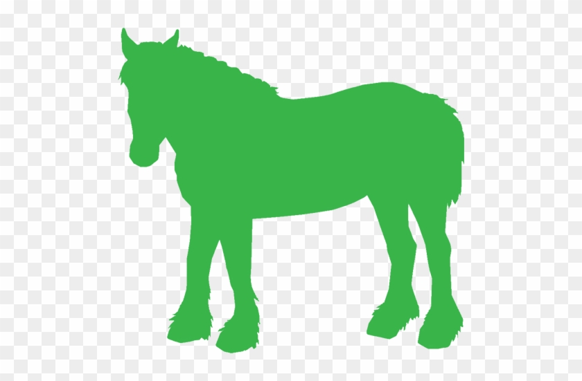 Clydesdale Clipart Transparent - Green Horse Clipart #950903