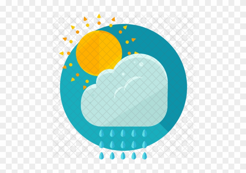 Partly Sunny Icon - Rain #950991